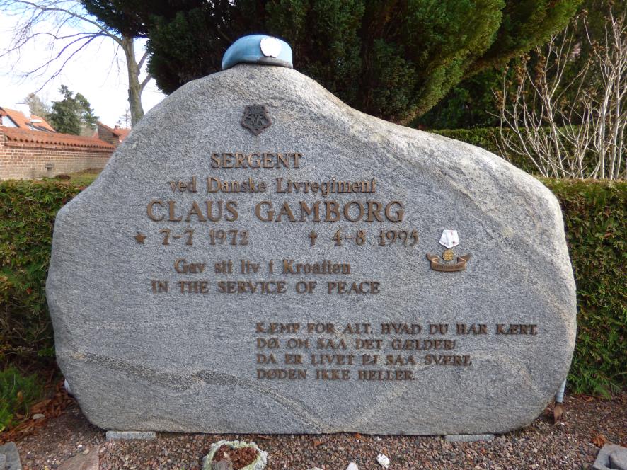 Claus Gamborg, Vindinge kirkegård